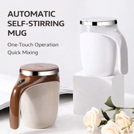 380ml auto-stir coffee mug - stainless steel, one-touch mixing & cooling Quick & easy
