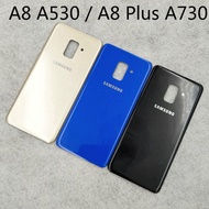 Samsung A8 A530 A8+ A8 Plus 2018 A730 Battery Cover Glass Back Case Shell Phone Rear Housing Replacement