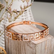 "Elia" Bangle, Bangle Bracelet, Alloy + Rhinestone Material