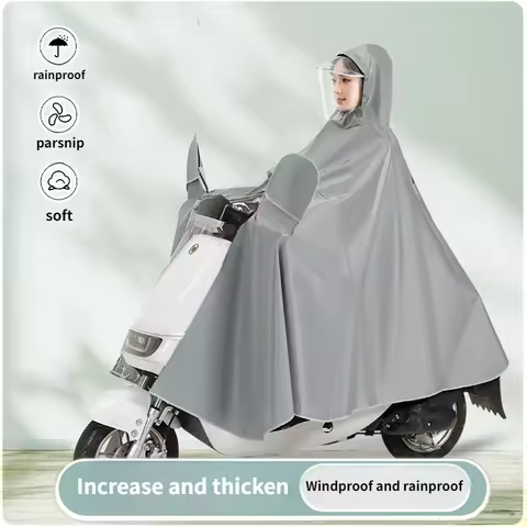 Raincoat Electric scooter poncho male and female adult rainstorm thickening motorcycle raincoat impe