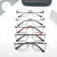 frame kacamata titanium pria wanita full bingkai 8126