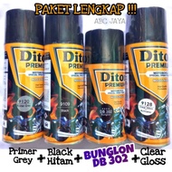 Pylox Diton Premium Primer Grey 9120 + Black 9109 + Chameleon DB 302 + Clear 9128 Glossy * Ready