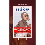 CLEARANCE SALE !!!! SHAWL JERSEY COTTON