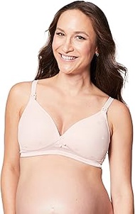 Cake Maternity Women's Maternity and Nursing Mousse Non Wire Padded Plunge Contour T-Shirt Bra, Rose