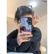 Dog Party Suitable For iPhone17 Black Frame Phone Case Female Apple 16/15/13/12/11 Shock-Resistant x