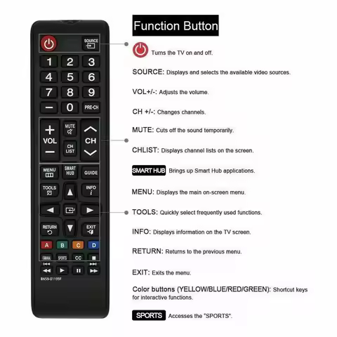 TV Remote Control BN5901199F BN59-01199F For for Samsung LED LCD HDTV Smart TV