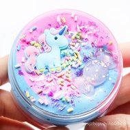 100ml Puff Slime Unicorn Butter Slime with Sprinkles Cotton Slime Kit Clay Light Plasticine Gum DIY Toys For Kids Birthdays Gifts  JXV3 EQMV