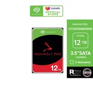 SEAGATE IRONWOLF PRO NAS HDD  ST12000NE0008 / 12TB / 3.5" / 7200RPM / C/256MB / SATA 6GB/s (ฮาร์ดดิส