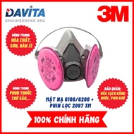 Mask 6100/6200 with 2097 3M filter, dust filter and welding fumes, Ozone gas