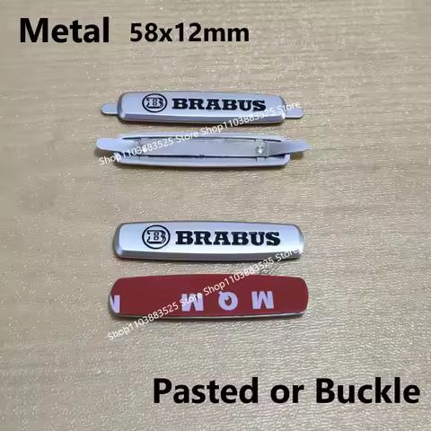 Car Emblem Metal Seat Badge Nameplate Label for Brabus G63 G65 W463 W213 W253 W254 G GLC W176 GLK VI