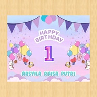 BT 21 banner BT 21 BTS banner children's birthday banner BT 21 BTS custom BT 21 BTS children's birth