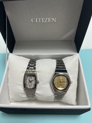 Citizen（星辰錶）復古女石英錶EJ3657-58A +復古女裝自動機械錶