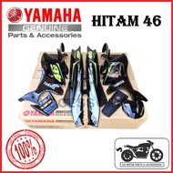 [ORIGINAL HLY ] YAMAHA Y125 Y125ZR 125ZR COVERSET COVER SET BODY COVER HITAM 46 / BLACK 46 / 46 HITA