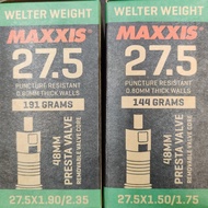 MAXXIS 27.5x1.50/1.75 &amp; 27.5x1.90/2.35 48mm PRESTA VALVE WELTER WEIGHT INNER TUBE