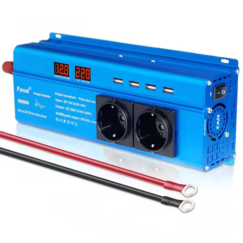 3KW 3000W Pure Sine Wave Inverter Dc To Ac 12v 24v To 110v 220v For Home Appliance