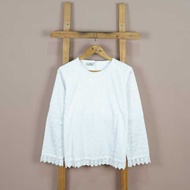 Aurora Elegant Long White Muslim Blouse 0142-Tp035 - Ilalang Store