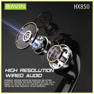 ♛ ✁ ▸ BAVIN HX850 headset 3.5mm Jack Heavy Bass HiFi Sound Quality Wired Earphone with microphone