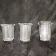 Gelas cup plastik 12.14.16 oz oval & datar 7gr GP