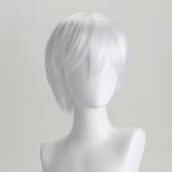 Rambut palsu cosplay Tokyo Ghoul Ghoul Ken Kaneki warna perak-putih untuk Halloween
