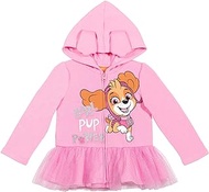 Paw Patrol Skye Toddler Girls Girls Zip-Up Hoodie Tulle Ruffles 3T Pink