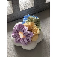 [HAIR FAERIE] 100% Handmade SATIN Silk Scrunchie XL size Pastel Silky Satin Scrunchie Hair Band Hair