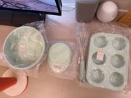 MONSOAR 烘焙工具套裝 磅秤 攪拌碗 瑪芬盤