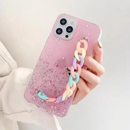Redmi Note 5 6 7 Glitter Starry Sky Wristband Phone Case Shock-Resistant