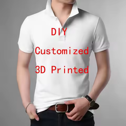 Plstar Cosmos DropShipping VIP Link Tops DIY 3D Printed Polo Shirt Summer Streetwear short sleeve Te