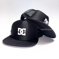 Topi Snapback Trucker Mesh Hitam DC Shoe Original - Gaya Hip-Hop