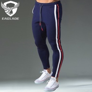 EAGLADE Jogging Sweat Cuffed Jogger Pants for Men Tracksuit Man Trousers Stretchable CK-831 in Navy 