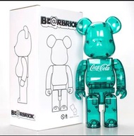 Coca-Cola BE@RBRICK 綠色透明款28cm