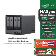 UGREEN DXP4800Plus กล่องเก็บข้อมูล NAS RAM 8GB DDR5 SSD 128GB10GbE+2.5GbE M.2 NVMe 4KHDMI รุ่น 35261