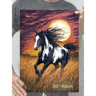 Poster Picture Horse Size A3 Thickness 200 Grams No Frame Auspicious Enhance Feng Shui Decorate Your