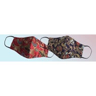 OEM Cotton Batik Print Face Mask with Filter Pocket