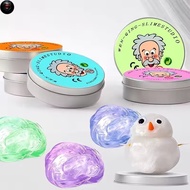 PTS Funny Reusable Putty Liquid Crystal Bouncy Slime Stress Relief Safe Mud Putty Slime Color Clay S