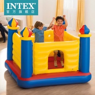 INTEX Trampoline with Safety Net for Children, Foldable Inflatable Indoor Bounce Castle Toy for Home