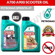 100% ORIGINAL PETRONAS SPRINTA A900 10W40 FULLY A700 10W40 SEMI SCOOTER OIL MOTORCYCLE MINYAK SKUTER