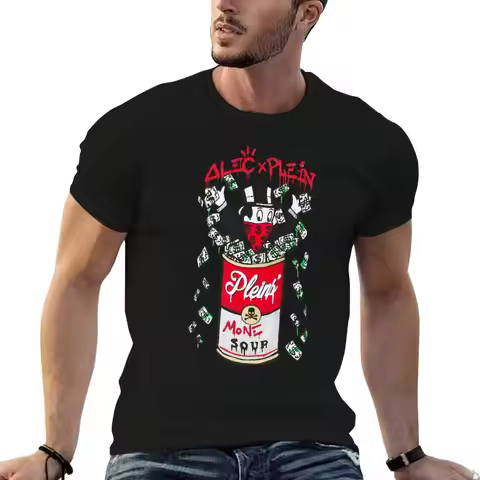 alec x plein dollar T-Shirt Simple Trendy Casual T-Shirt