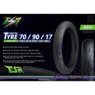 ( HARGA 1 BIJI ) ESR TAYAR TYRE TUBELESS 17 INCH 60/80 70/80 70/90 80/90 90/80 18×2.50 100% ORIGINAL