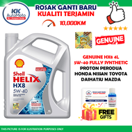 Genuine Shell Helix HX8 Fully Synthetic Minyak Hitam Engine Oil 5W-40 5W40 4L Proton Perodua Honda T