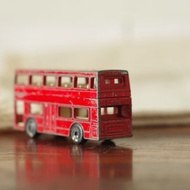 古董英國製英國巴士火柴盒小汽車 鐵皮玩具 W485