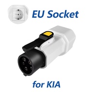EVqiaoyi Type1 V2L Discharger Adapter with EU Socket Vehicle to Load Plug for IONIQ 5/6 KIA EV6/9 MG
