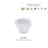 FC200  Disposable Plastic Food Container [ 50sets± ] 200ml -Felton