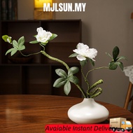 Simple Artificial Azalea Flowers White Red Fake Flowers Decor Fashion Home Ornament