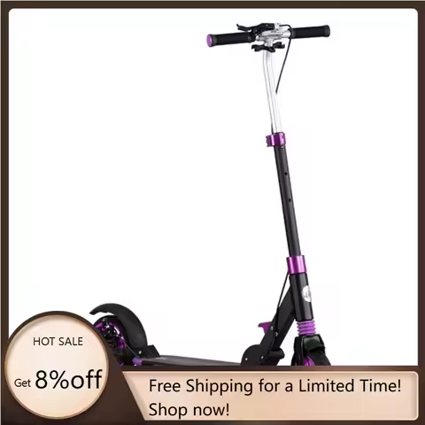 STLF Two-Wheel Kick Scooter for Adults Foldable Freestyle Pro Scooter with Handle Suspension Adult K