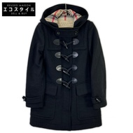 Burberry Brit 3915587 黑色連帽粗呢大衣 38 碼 [二手]