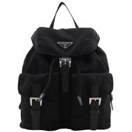 Prada PRADA 雙肩包/日用包 1BZ677 尼龍 NERO 黑色 單肩包/手提包（兩用）A5 尺寸 皮帶扣 女士 [二手]