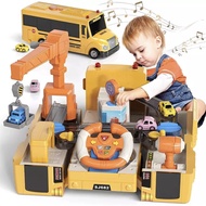 Mainan Edukasi Anak Bus Steering Parking Simulator Transformer Truck