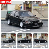 1:64 Mitsubishi Evolution EVO 3 Ⅲ Miniature Model JKM 1/64 Premium Toy Car Vehicle Free Wheels Dieca
