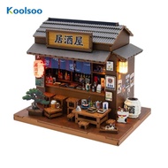 [Koolsoo] Japanese Izakaya Scene Lighted Miniature Izakaya Model Hands-on DIY Wooden